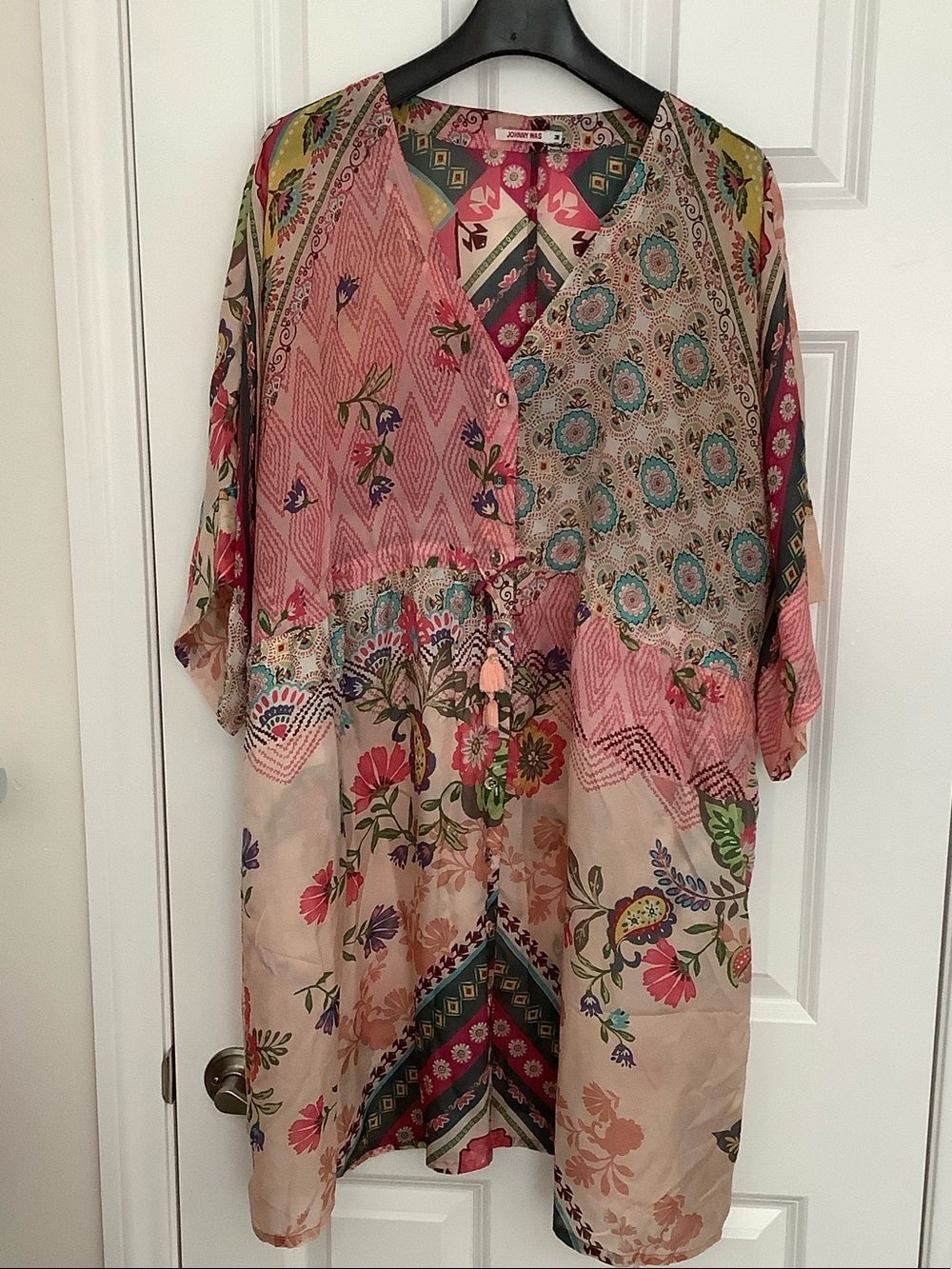 Johnny Was Silk Kimono style Dress